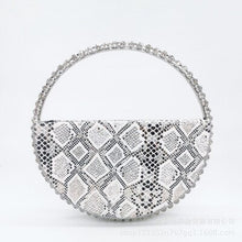 Load image into Gallery viewer, Colour Diamond Circular Rainbow Rhinestone Round Handle Evening Bag Clutch Purse Luxury Handbags Bags Designer for Woman 2020
