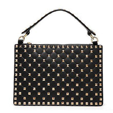 Load image into Gallery viewer, Estelle Wang Fashion Rivets Handbags Female Microfiber Synthetic Leather Envelope Crossbody Bags Party Day Clutches Bolsos Mujer
