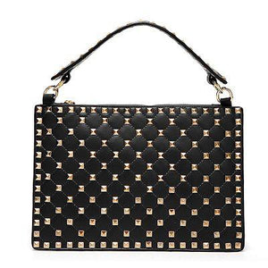 Estelle Wang Fashion Rivets Handbags Female Microfiber Synthetic Leather Envelope Crossbody Bags Party Day Clutches Bolsos Mujer