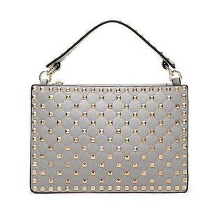 Estelle Wang Fashion Rivets Handbags Female Microfiber Synthetic Leather Envelope Crossbody Bags Party Day Clutches Bolsos Mujer