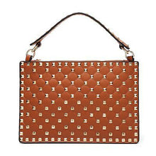 Load image into Gallery viewer, Estelle Wang Fashion Rivets Handbags Female Microfiber Synthetic Leather Envelope Crossbody Bags Party Day Clutches Bolsos Mujer
