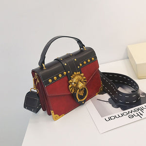 Luxury Famous Brand Shoulder Bags Female Lion Head Lock Handbag Women PU Leather Messenger Crossbody Bags Fashion Party Clutch